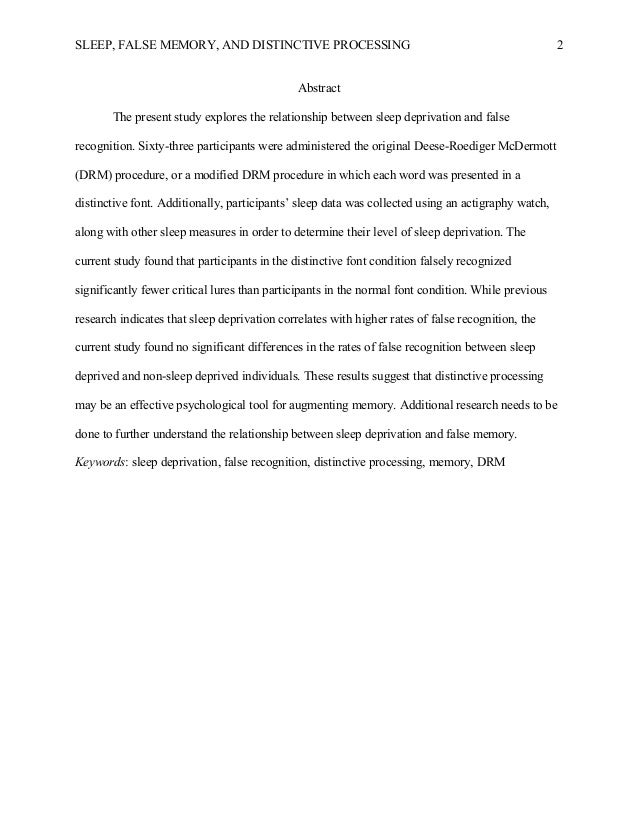 sleep and long term memory The relationship between memory and sleep psychology essay